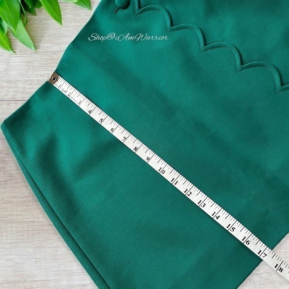 J.Crew teal a-line scalloped faux wrap mini skirt *shop@iamwarrior - Picture 5 of 10